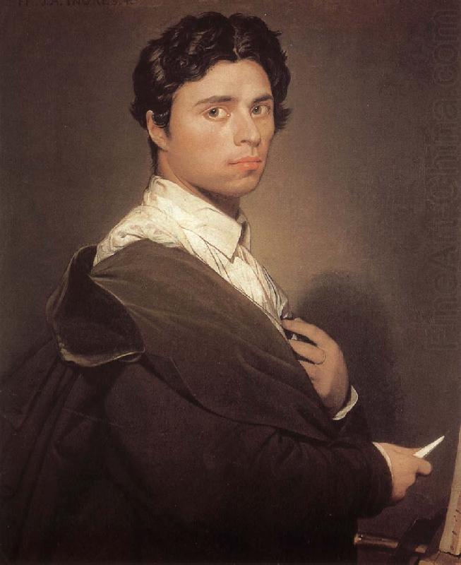 Self-portrait, Jean-Auguste Dominique Ingres